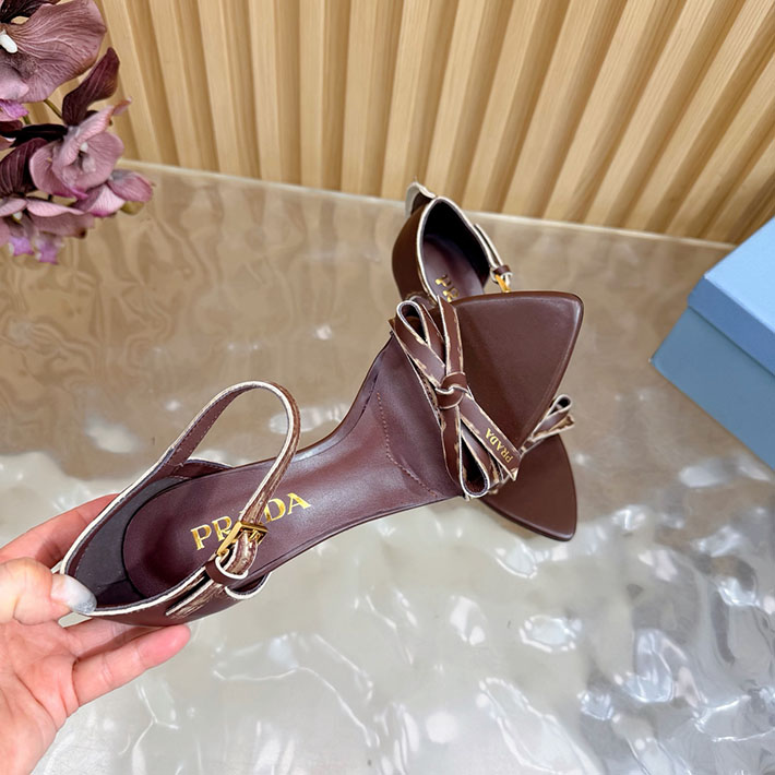 プラダ 靴 シューズ PRADA Exposed Seam Ankle Strap Sandal リボン レザーサンダル 2628319 レディース プラダ サンダル - 画像 (7)