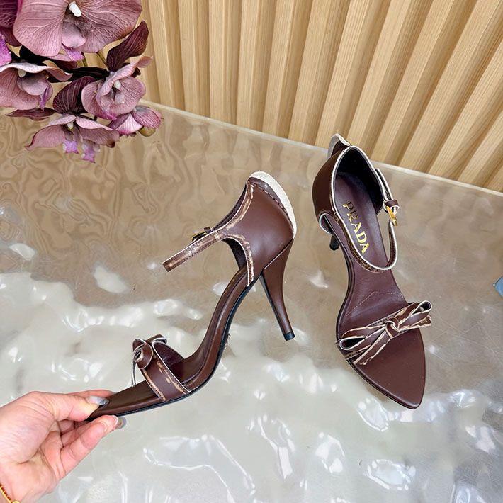 プラダ 靴 シューズ PRADA Exposed Seam Ankle Strap Sandal リボン レザーサンダル 2628319 レディース プラダ サンダル - 画像 (5)