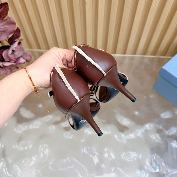 プラダ 靴 シューズ PRADA Exposed Seam Ankle Strap Sandal リボン レザーサンダル 2628319 レディース プラダ サンダル - 画像 (4)