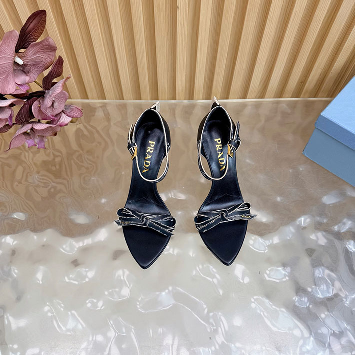 プラダ 靴 シューズ PRADA Exposed Seam Ankle Strap Sandal リボン レザーサンダル 2628320 プラダ サンダル アウトレット - 画像 (10)