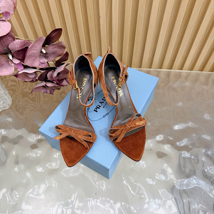 プラダ 靴 シューズ PRADA Exposed Seam Ankle Strap Sandal リボン レザーサンダル 2628321 プラダ サンダル 夏 - 画像 (9)