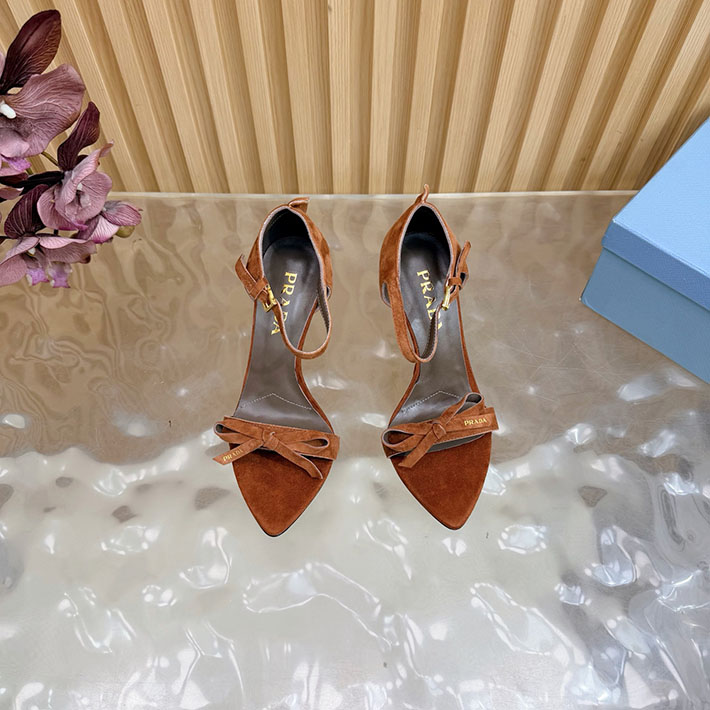プラダ 靴 シューズ PRADA Exposed Seam Ankle Strap Sandal リボン レザーサンダル 2628321 プラダ サンダル 夏 - 画像 (8)