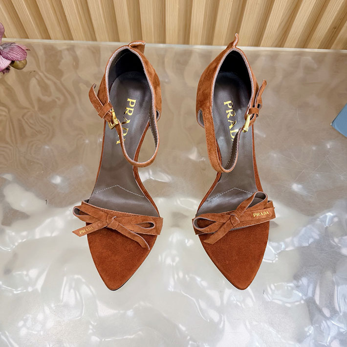 プラダ 靴 シューズ PRADA Exposed Seam Ankle Strap Sandal リボン レザーサンダル 2628321 プラダ サンダル 夏 - 画像 (7)