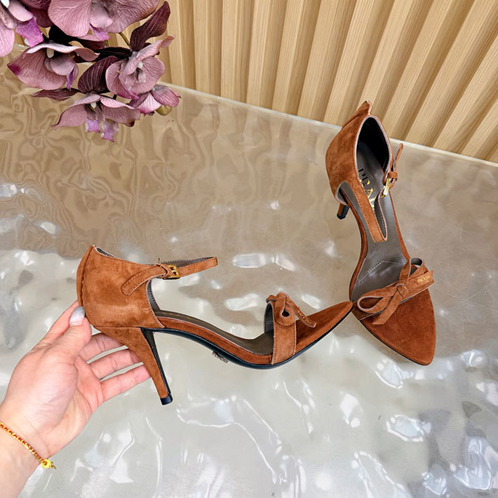 プラダ 靴 シューズ PRADA Exposed Seam Ankle Strap Sandal リボン レザーサンダル 2628321 プラダ サンダル 夏 - 画像 (5)