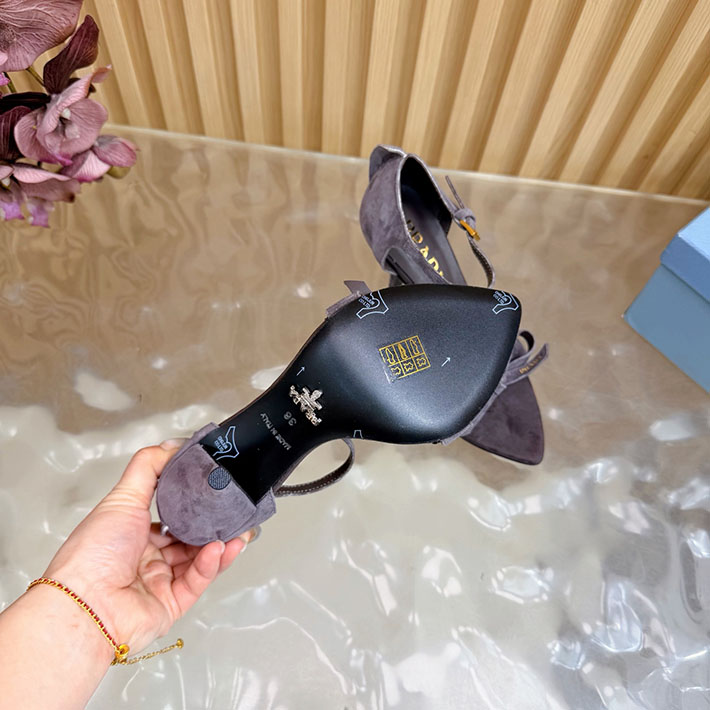 プラダ 靴 シューズ PRADA Exposed Seam Ankle Strap Sandal リボン レザーサンダル 2628322 プラダ サンダル 新作 - 画像 (3)