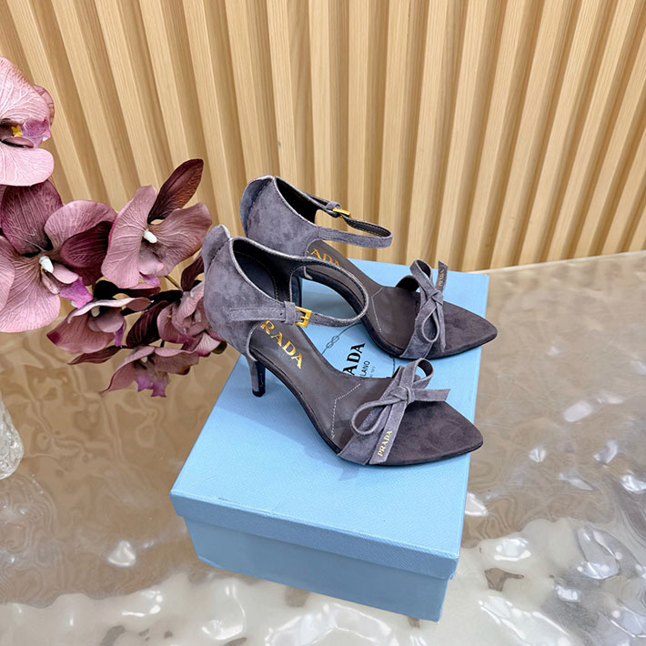 プラダ 靴 シューズ PRADA Exposed Seam Ankle Strap Sandal リボン レザーサンダル 2628322 プラダ サンダル 新作 - 画像 (2)