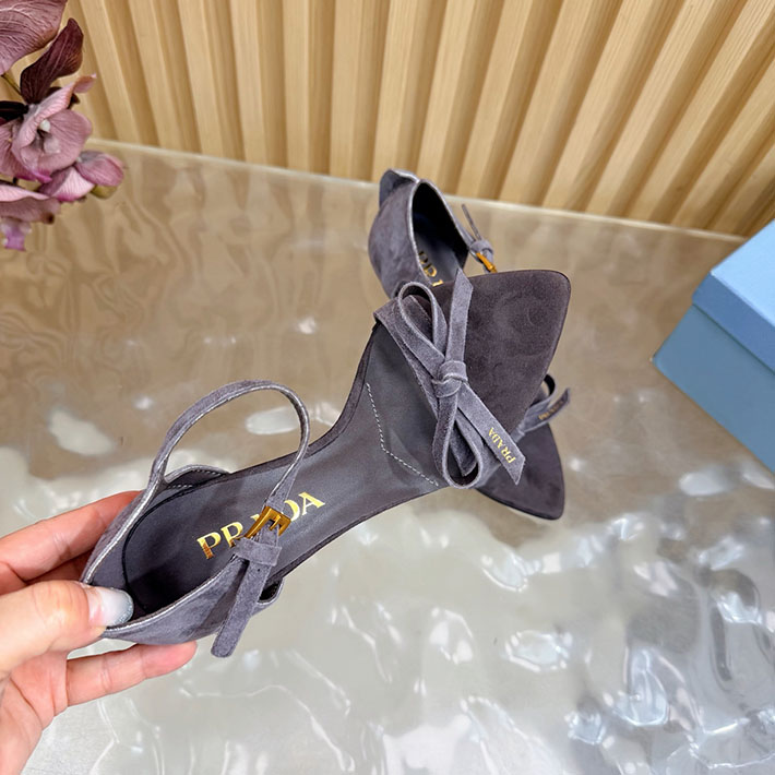 プラダ 靴 シューズ PRADA Exposed Seam Ankle Strap Sandal リボン レザーサンダル 2628322 プラダ サンダル 新作 - 画像 (4)