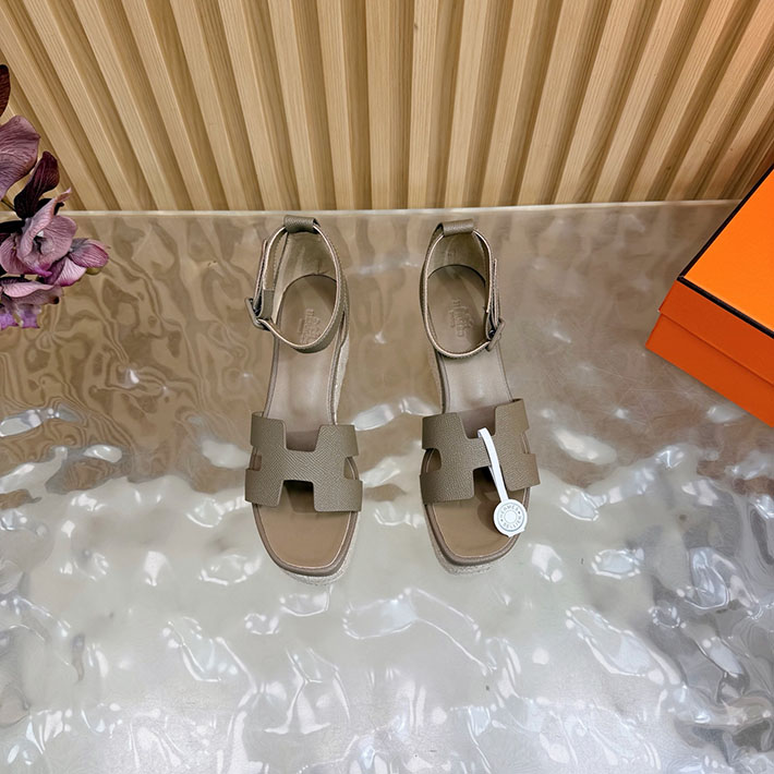 最高級エルメススーパーコピー HERMES エスパドリーユ エルダ 厚底 リゾート 靴 2628325 エルメス サンダル ヒール - 画像 (11)