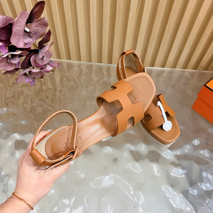 最高級エルメススーパーコピー HERMES エスパドリーユ エルダ 厚底 リゾート 靴 2628326 エルメス サンダル 厚底 - 画像 (3)
