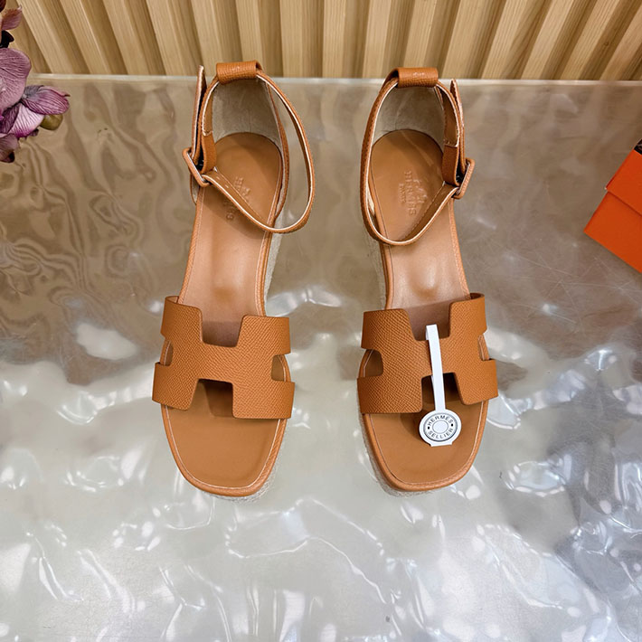最高級エルメススーパーコピー HERMES エスパドリーユ エルダ 厚底 リゾート 靴 2628326 エルメス サンダル 厚底 - 画像 (9)