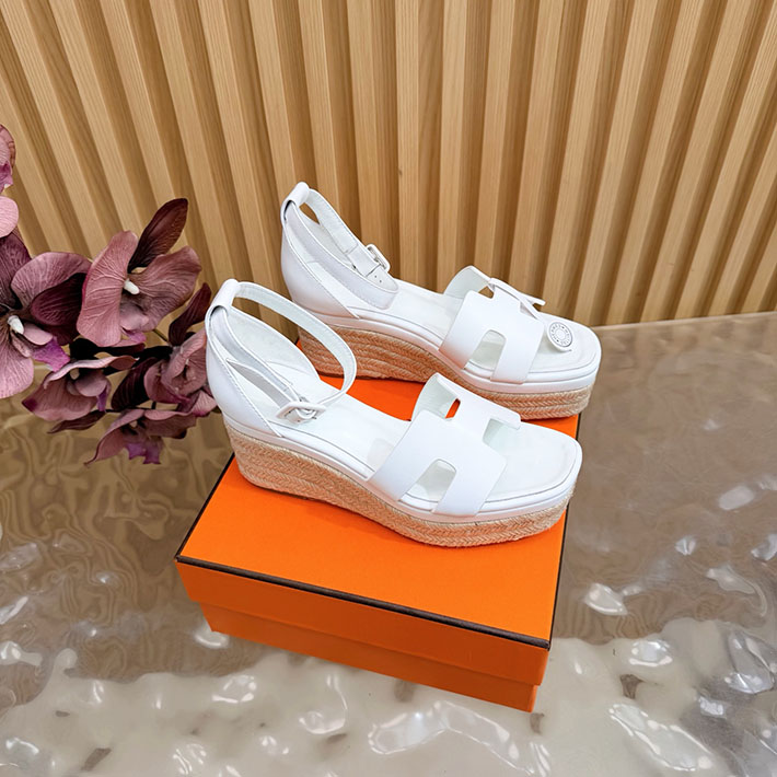 最高級エルメススーパーコピー HERMES エスパドリーユ エルダ 厚底 レディース サンダル 2628333 エルメス サンダル レディース 厚底 - 画像 (9)
