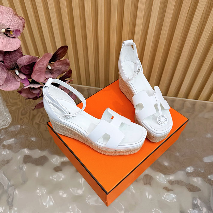 最高級エルメススーパーコピー HERMES エスパドリーユ エルダ 厚底 レディース サンダル 2628333 エルメス サンダル レディース 厚底 - 画像 (8)
