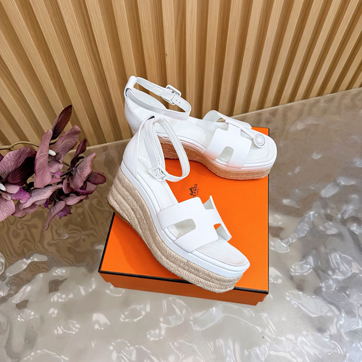 最高級エルメススーパーコピー HERMES エスパドリーユ エルダ 厚底 レディース サンダル 2628333 エルメス サンダル レディース 厚底 - 画像 (7)