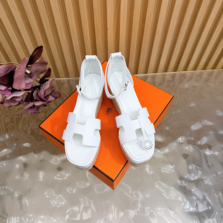 最高級エルメススーパーコピー HERMES エスパドリーユ エルダ 厚底 レディース サンダル 2628333 エルメス サンダル レディース 厚底 - 画像 (6)