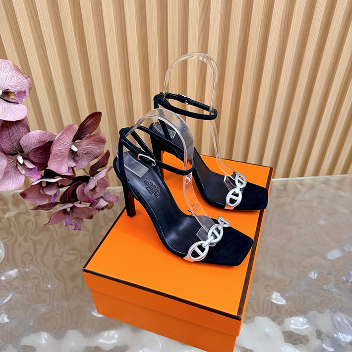 最高級エルメススーパーコピー HERMES ライトサンダル Luz 105mm シェーヌダンクル サンダル 2628334 シェーヌダンクル 風 サンダル - 画像 (10)