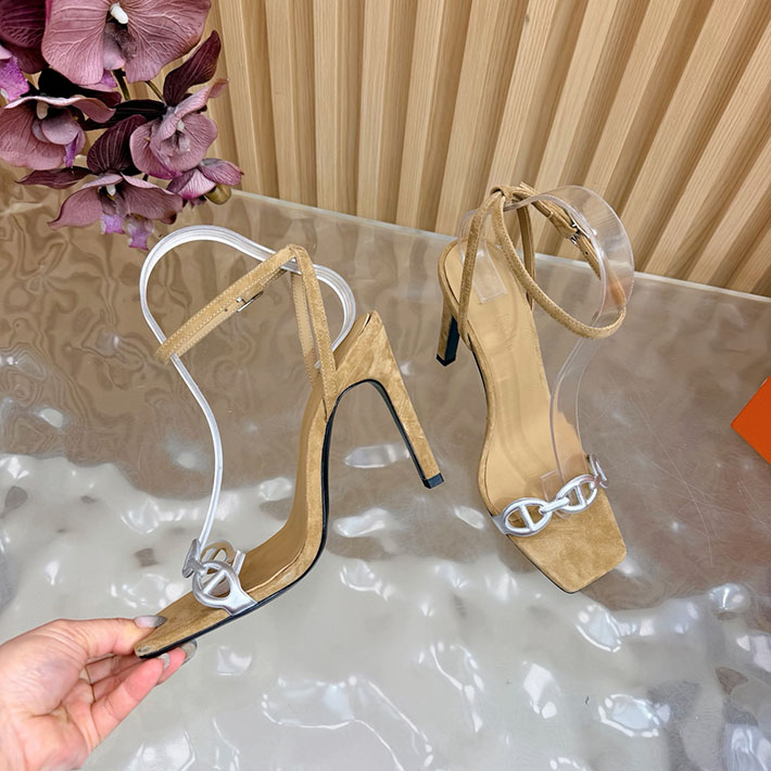 最高級エルメススーパーコピー HERMES ライトサンダル Luz 105mm シェーヌダンクル サンダル 2628337 エルメス 靴 サンダル - 画像 (4)