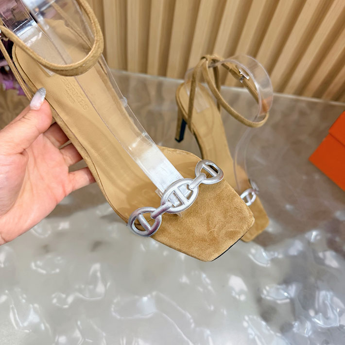 最高級エルメススーパーコピー HERMES ライトサンダル Luz 105mm シェーヌダンクル サンダル 2628337 エルメス 靴 サンダル - 画像 (2)