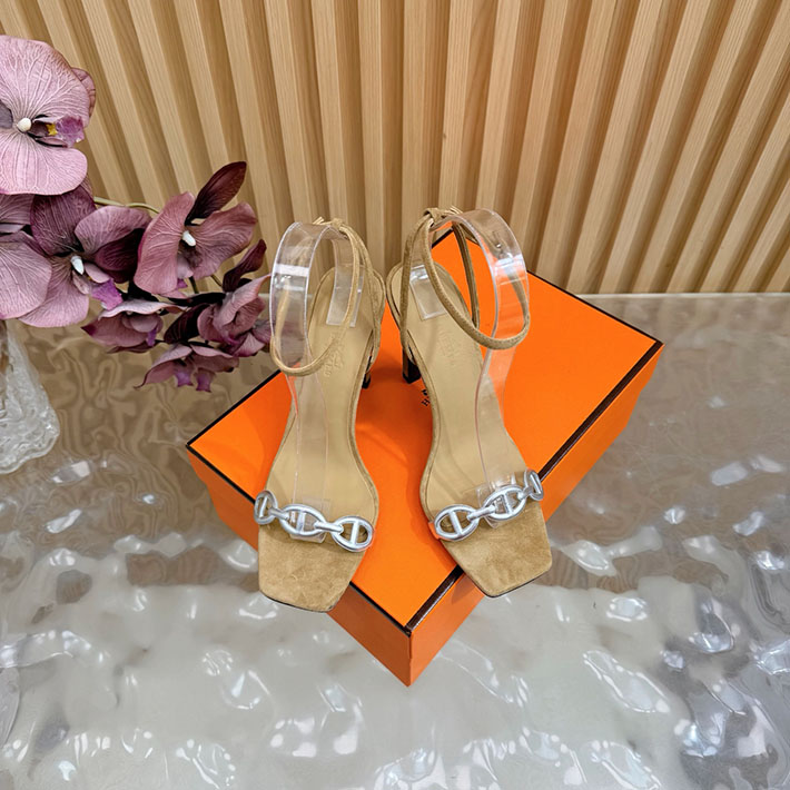 最高級エルメススーパーコピー HERMES ライトサンダル Luz 105mm シェーヌダンクル サンダル 2628337 エルメス 靴 サンダル - 画像 (8)