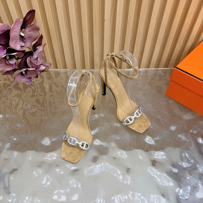 最高級エルメススーパーコピー HERMES ライトサンダル Luz 105mm シェーヌダンクル サンダル 2628337 エルメス 靴 サンダル - 画像 (5)