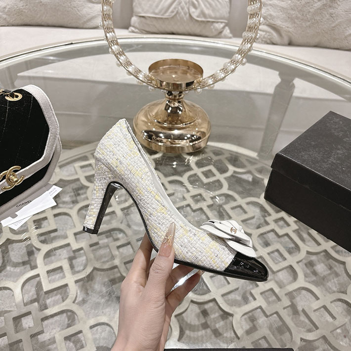 最高級シャネルスーパーコピー CHANEL 85mm パンプス ヒール カメリア ココマーク ヒール 2628339 シャネル パンプス バレリーナ - 画像 (8)
