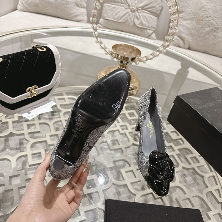 最高級シャネルスーパーコピー CHANEL 85mm パンプス ヒール カメリア ココマーク ヒール 2628341 シャネル パンプス バイカラー - 画像 (5)