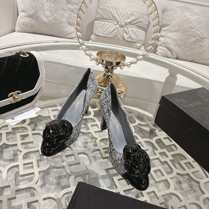 最高級シャネルスーパーコピー CHANEL 85mm パンプス ヒール カメリア ココマーク ヒール 2628341 シャネル パンプス バイカラー - 画像 (3)