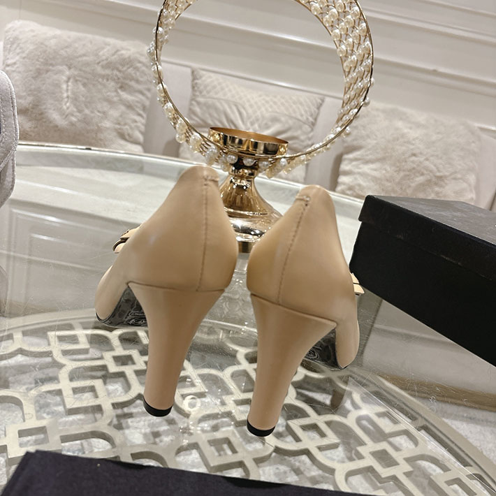 最高級シャネルスーパーコピー CHANEL 85mm 26ss パンプス ヒール 2026春夏新作 2628348 シャネル パンプス ベージュ - 画像 (7)