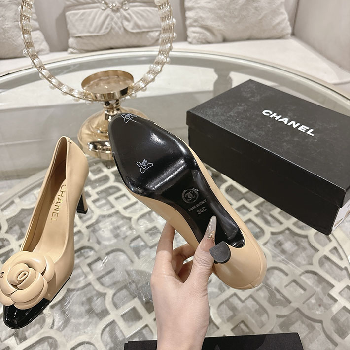 最高級シャネルスーパーコピー CHANEL 85mm 26ss パンプス ヒール 2026春夏新作 2628348 シャネル パンプス ベージュ - 画像 (6)