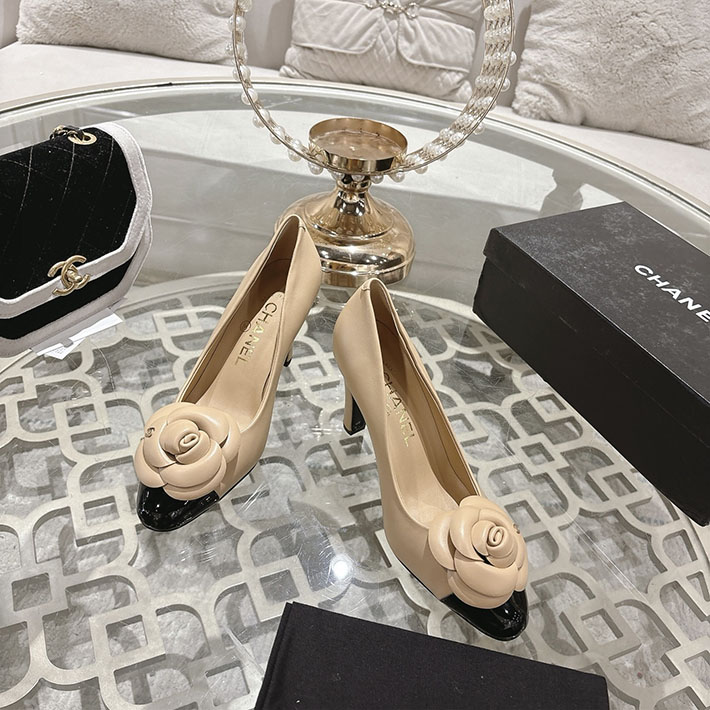 最高級シャネルスーパーコピー CHANEL 85mm 26ss パンプス ヒール 2026春夏新作 2628348 シャネル パンプス ベージュ - 画像 (4)