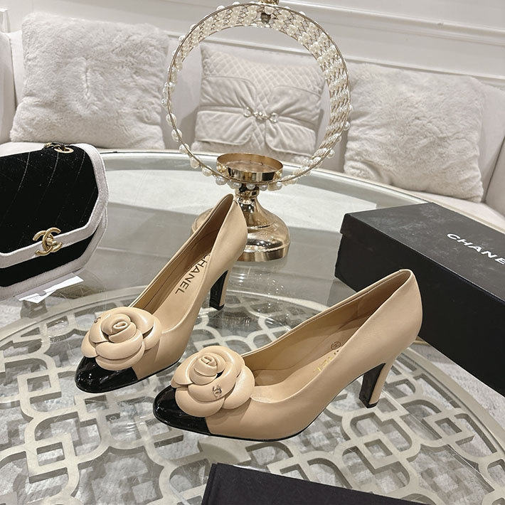 最高級シャネルスーパーコピー CHANEL 85mm 26ss パンプス ヒール 2026春夏新作 2628348 シャネル パンプス ベージュ - 画像 (3)