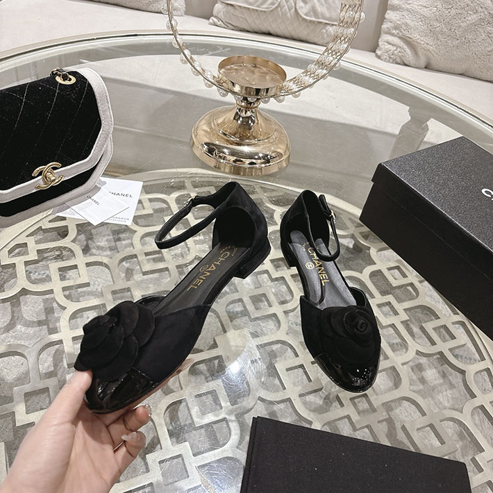最高級シャネルスーパーコピー CHANEL 25mm カメリア ポインテッドトゥ サンダル ベルベット 2628356 シャネル サンダル 公式 - 画像 (9)