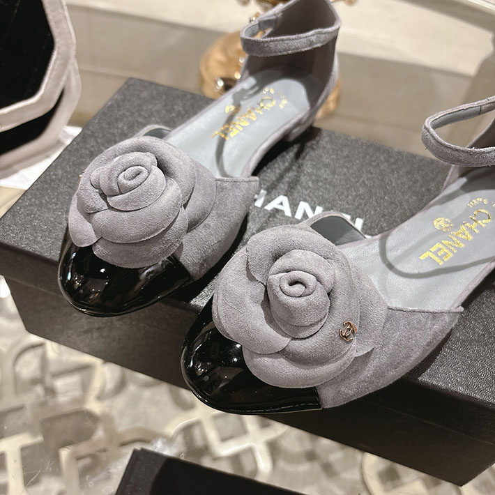 最高級シャネルスーパーコピー CHANEL 25mm カメリア ポインテッドトゥ サンダル ベルベット 2628357 レディース シャネル サンダル - 画像 (7)