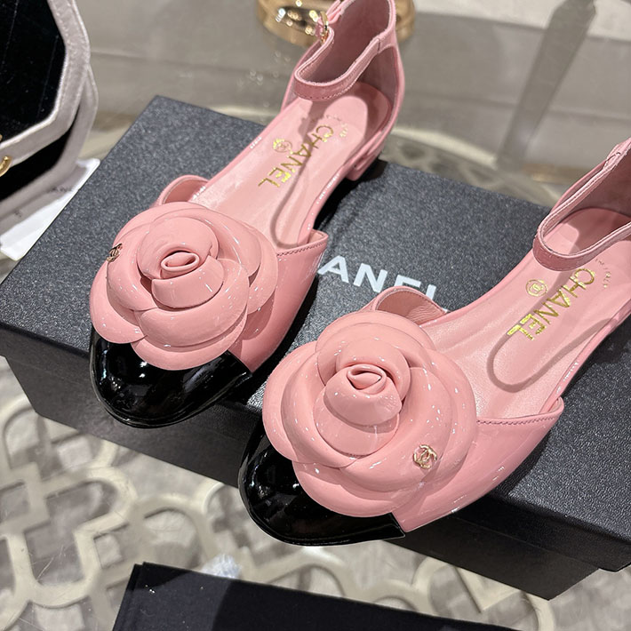 最高級シャネルスーパーコピー CHANEL 25mm カメリア ポインテッドトゥ サンダル ベルベット 2628363 シャネル サンダル ピンク - 画像 (7)