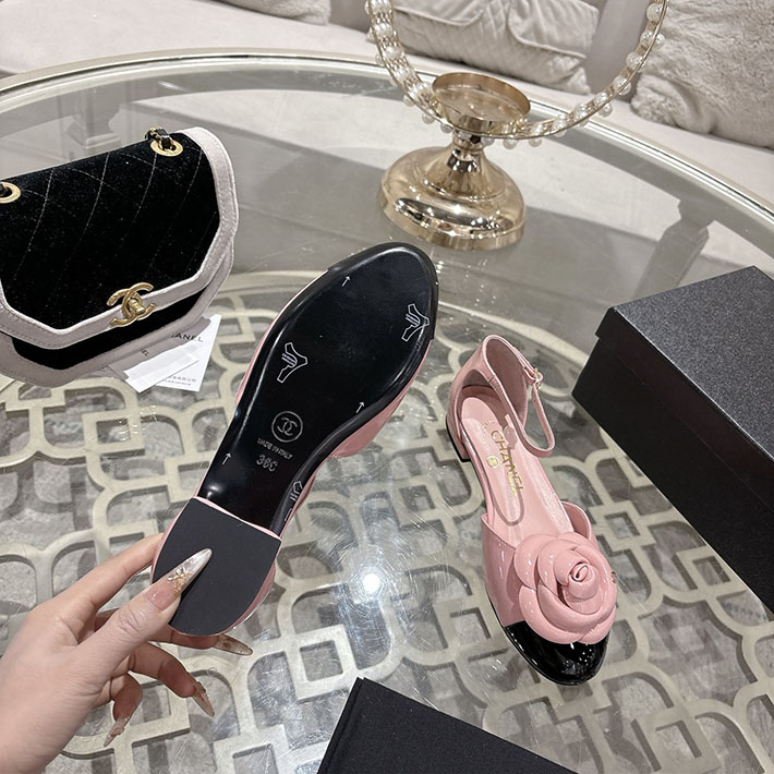 最高級シャネルスーパーコピー CHANEL 25mm カメリア ポインテッドトゥ サンダル ベルベット 2628363 シャネル サンダル ピンク - 画像 (5)