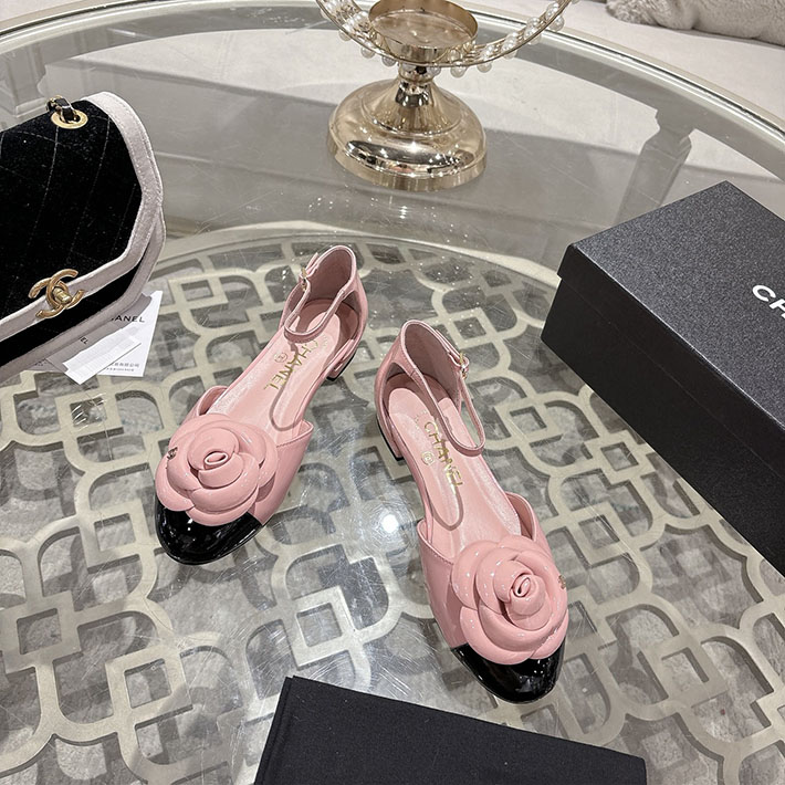 最高級シャネルスーパーコピー CHANEL 25mm カメリア ポインテッドトゥ サンダル ベルベット 2628363 シャネル サンダル ピンク - 画像 (3)