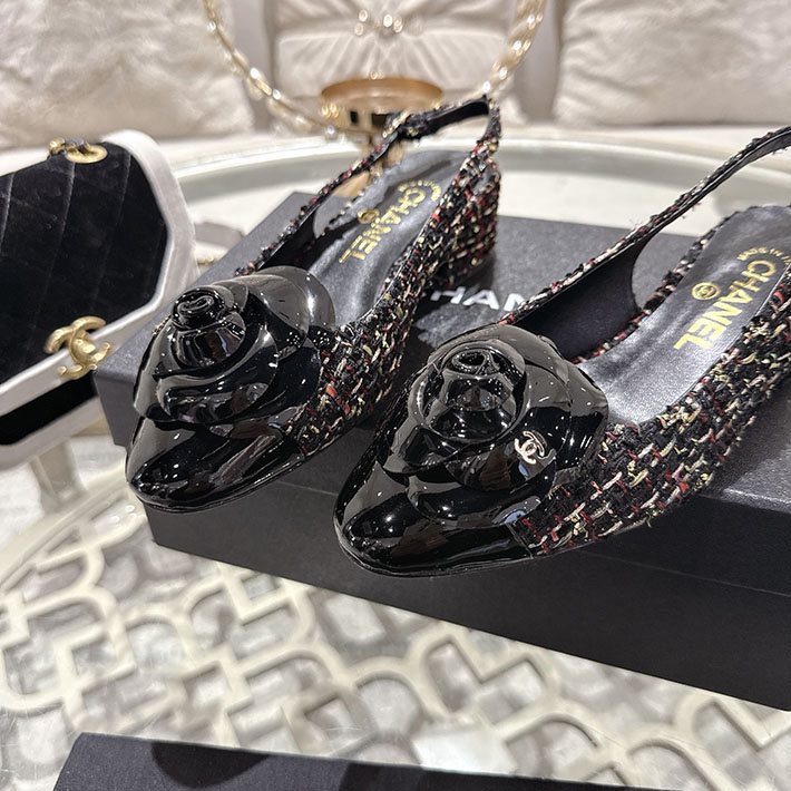 最高級シャネルスーパーコピー CHANEL 45mm カメリア ポインテッドトゥ サンダル ベルベット 2628378 シャネルシューズレディース - 画像 (6)