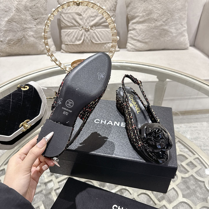 最高級シャネルスーパーコピー CHANEL 45mm カメリア ポインテッドトゥ サンダル ベルベット 2628378 シャネルシューズレディース - 画像 (4)