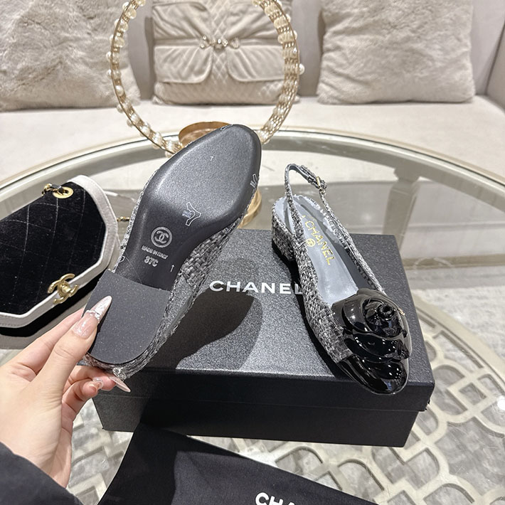 最高級シャネルスーパーコピー CHANEL 45mm カメリア ポインテッドトゥ サンダル ベルベット 2628380 サンダル レディース 疲れない 旅行 - 画像 (4)