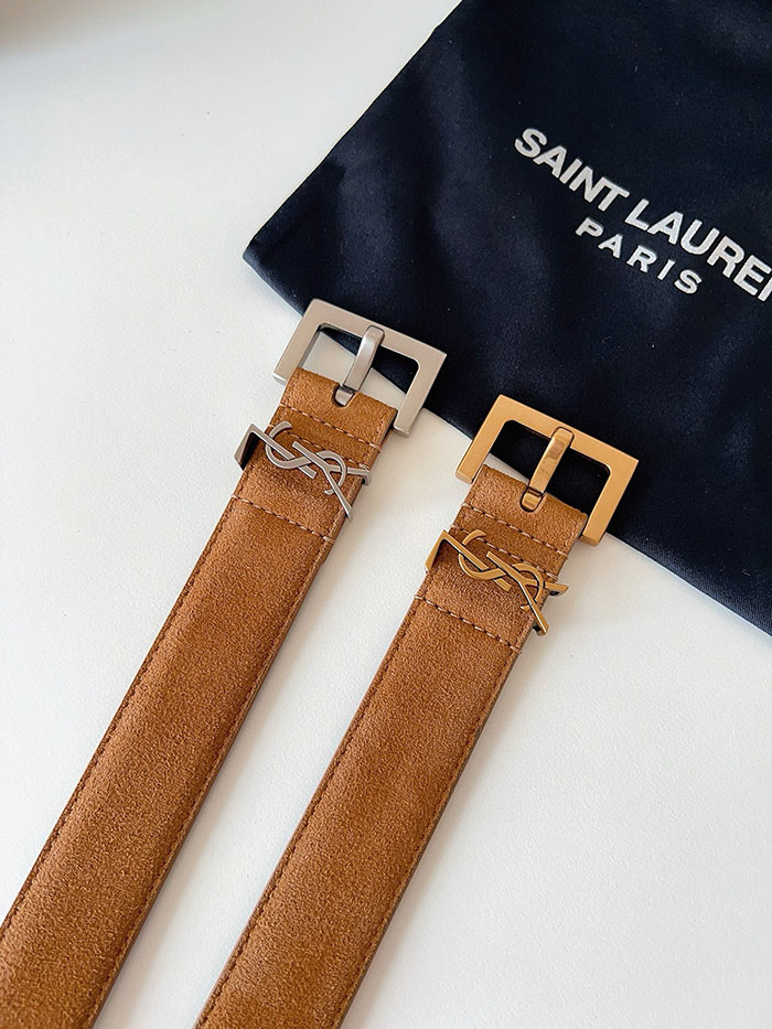 最高級サンローランスーパーコピー YSL モノグラム ナローベルト レディース レザー 26210382 YSL ベルト レディース - 画像 (2)
