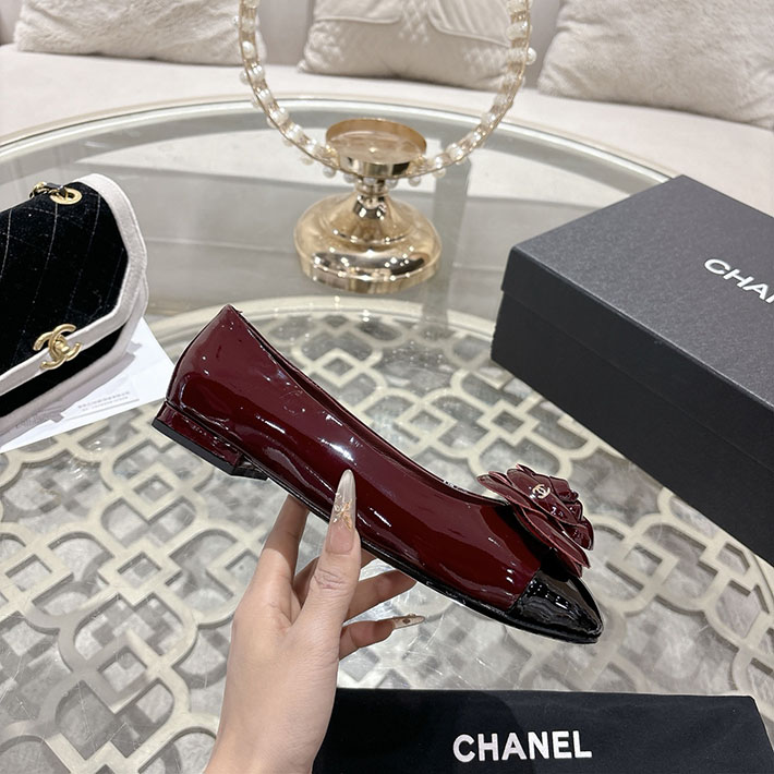 最高級シャネルスーパーコピー CHANEL 45mm 大人気バレリーナ フラットシューズ ワインレッド 2628394 シャネル パンプス 定番 - 画像 (9)