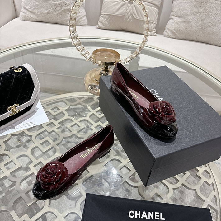 最高級シャネルスーパーコピー CHANEL 45mm 大人気バレリーナ フラットシューズ ワインレッド 2628394 シャネル パンプス 定番 - 画像 (8)