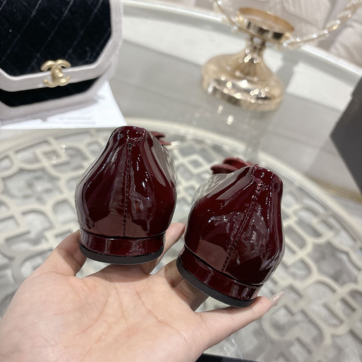 最高級シャネルスーパーコピー CHANEL 45mm 大人気バレリーナ フラットシューズ ワインレッド 2628394 シャネル パンプス 定番 - 画像 (6)