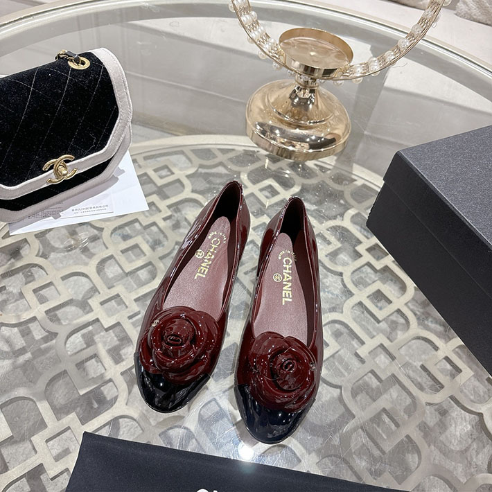 最高級シャネルスーパーコピー CHANEL 45mm 大人気バレリーナ フラットシューズ ワインレッド 2628394 シャネル パンプス 定番 - 画像 (4)