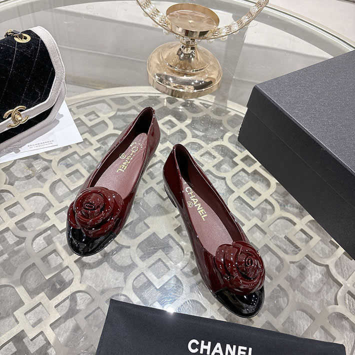 最高級シャネルスーパーコピー CHANEL 45mm 大人気バレリーナ フラットシューズ ワインレッド 2628394 シャネル パンプス 定番 - 画像 (3)