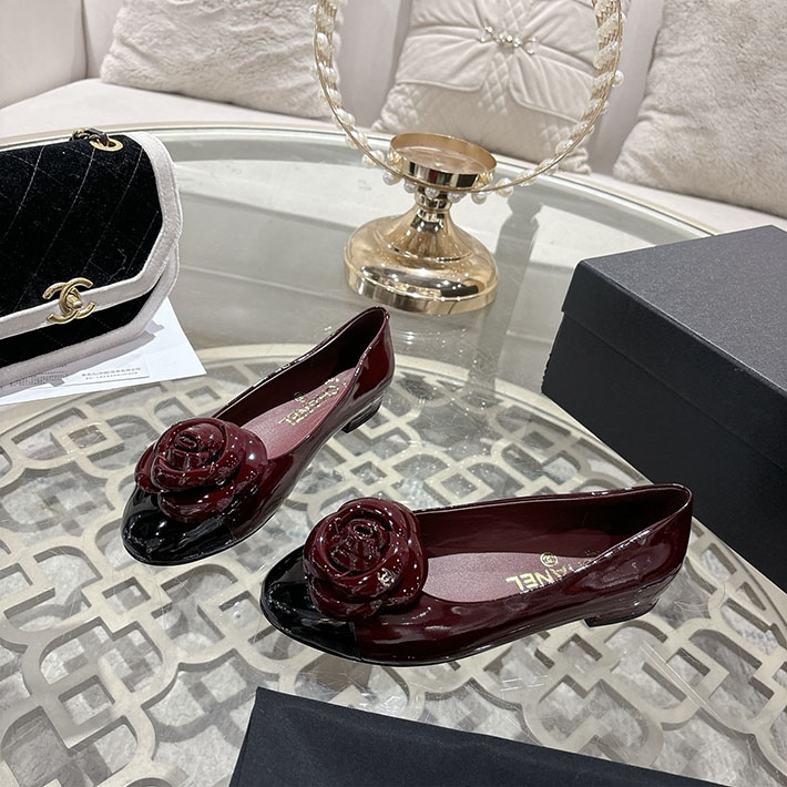 最高級シャネルスーパーコピー CHANEL 45mm 大人気バレリーナ フラットシューズ ワインレッド 2628394 シャネル パンプス 定番 - 画像 (2)