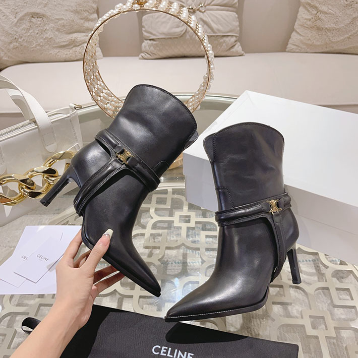 最高級セリーヌスーパーコピー CELINE TRIOMPHE チャーム ヴェルヌーイ トハーネス ローブーツ 2628401 レディース セリーヌ ブーツ - 画像 (8)