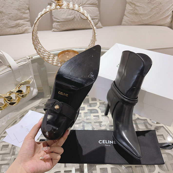 最高級セリーヌスーパーコピー CELINE TRIOMPHE チャーム ヴェルヌーイ トハーネス ローブーツ 2628401 レディース セリーヌ ブーツ - 画像 (5)