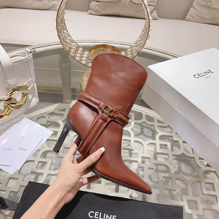 最高級セリーヌスーパーコピー CELINE TRIOMPHE チャーム ヴェルヌーイ トハーネス ローブーツ 2628402 セリーヌ ブーツ アウトレット - 画像 (2)
