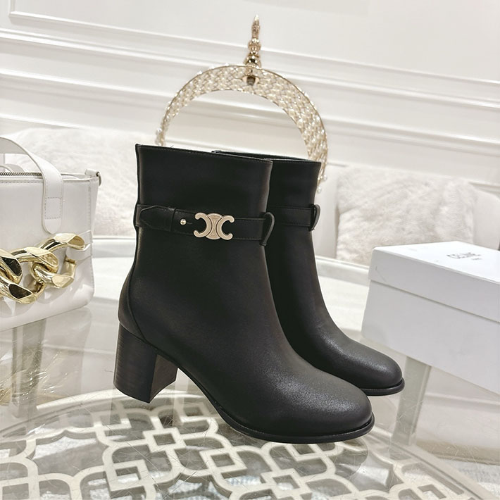 最高級セリーヌスーパーコピー CELINE 60mm ギャランス トリオンフ ストラップ ブーツ ブラック 2628403 レディース セリーヌ ブーツ - 画像 (7)