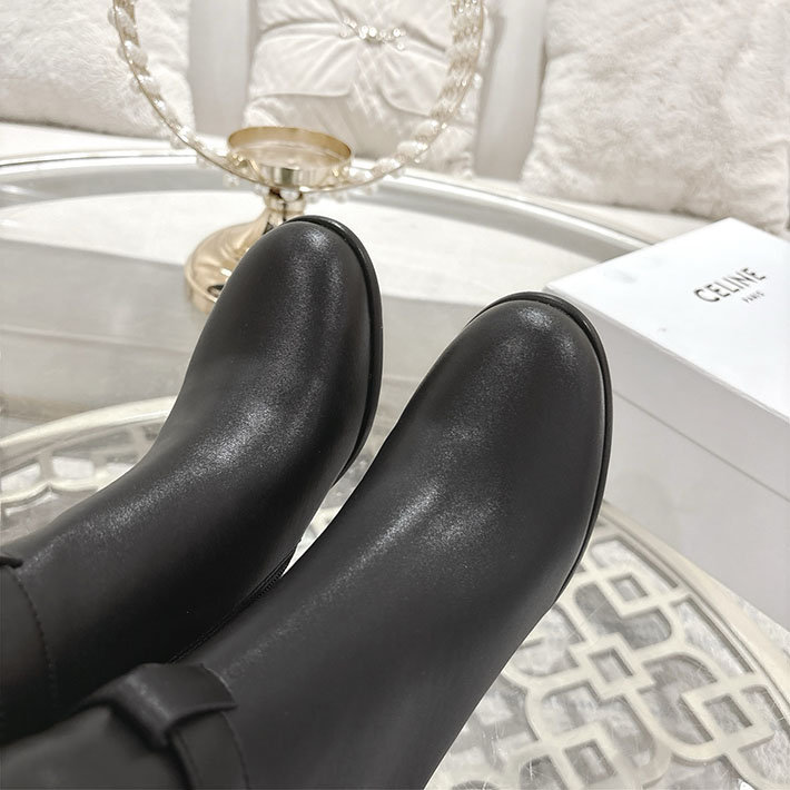 最高級セリーヌスーパーコピー CELINE 60mm ギャランス トリオンフ ストラップ ブーツ ブラック 2628403 レディース セリーヌ ブーツ - 画像 (5)